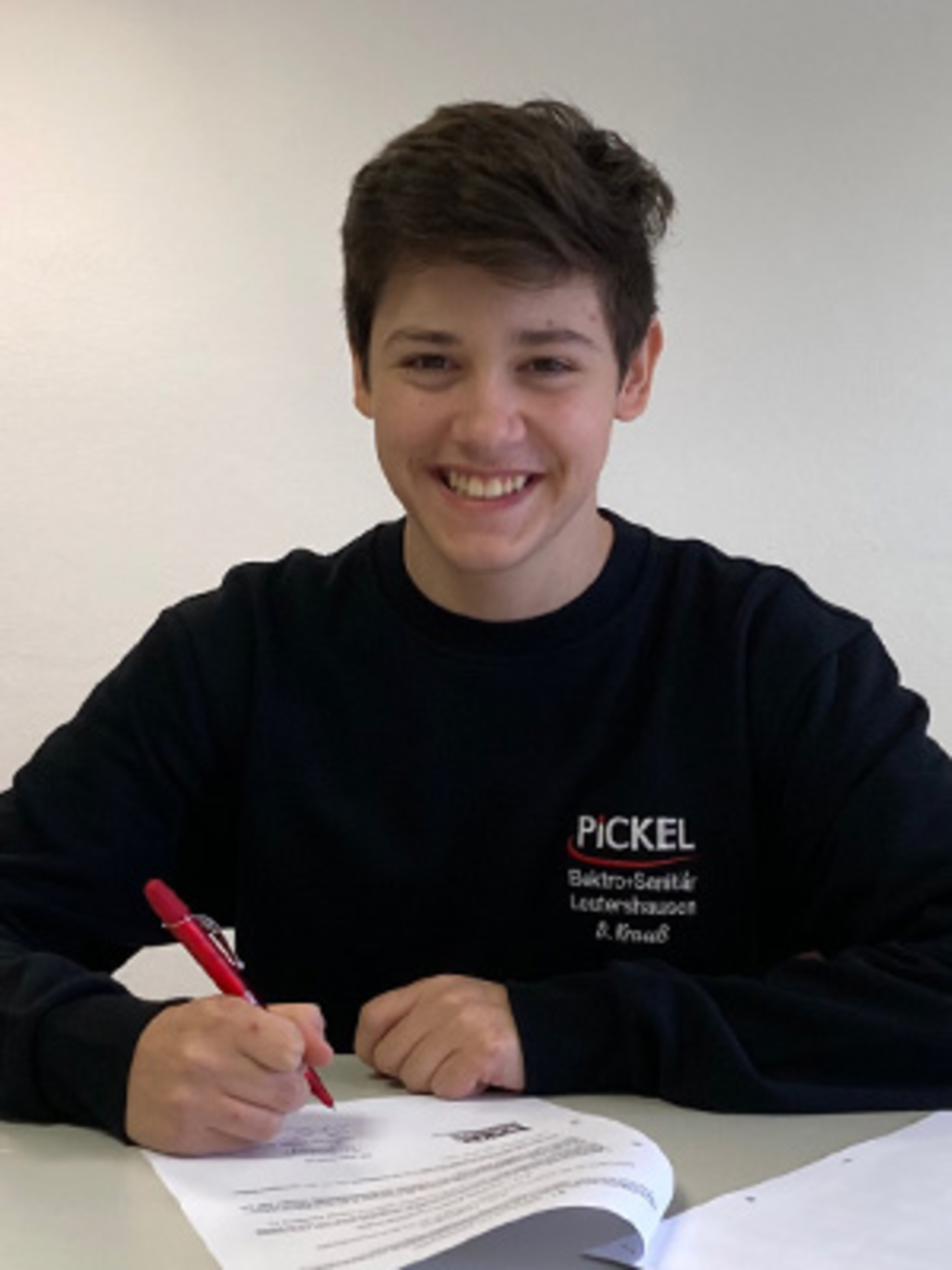 Juli 2021 - Diego - ab September im Team bei Pickel Elektro- und Sanitär GmbH in Leutershausen